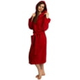 thumbnail image 1 of TowelSelections Women's Robe, Hooded Terry Velour Cotton Bathrobe, 1 of 2