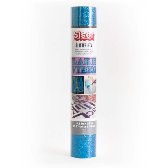 Siser Glitter HTV Vinyl 11.8"X36" Roll-Aqua
