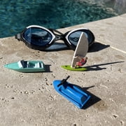 Safari Ltd. In the Water TOOB - Figurines of Jet Ski, Raft, Submarine, Motorboat, Windsurfer, Battleship, Cruise, Steam, Sail, Tug, Cargo Boat - Educational Toy Figures For Boys, Girls & Kids Ages 3+