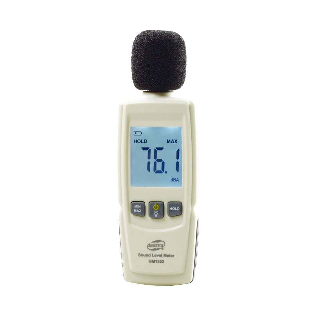 Idyandyans GM1352 Sound Level Meter Decibels Detector 30-130dBA Digital Sound Level o Noise Measurement Tool for Office Hospitals 