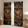 thumbnail image 2 of Rustic Farmhouse Curtains 38"Wx54"L Tree Branches Camo Cabin Window Curtains Hunting Animal Mallard Duck 30%-50% Blackout Curtains Men Woodland Camouflage Wildlife Curtains 2 Panels, 2 of 6