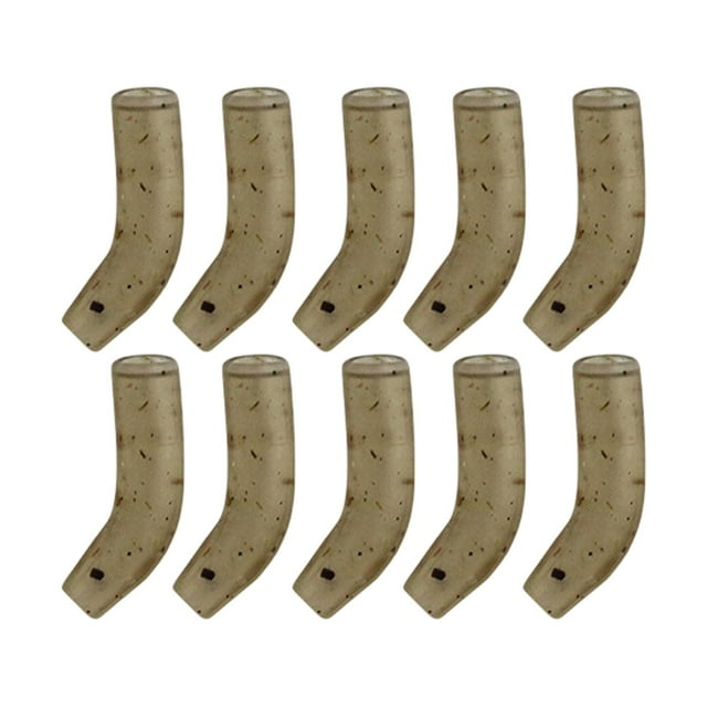 10 Piezas Carp Fishing Hook Kickers Terminal Tackle Rubber Anti Sleeve Line Aligner Sleeves Función de Alineación de Anzuelo Adecuado para Pesca en Rí punto S