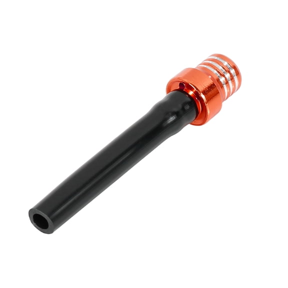 Orange Aluminum Alloy One Way Valve Breather Tube Gas Fuel Tank Cap Cover Air Vent Hose for ATV Dirt Bike