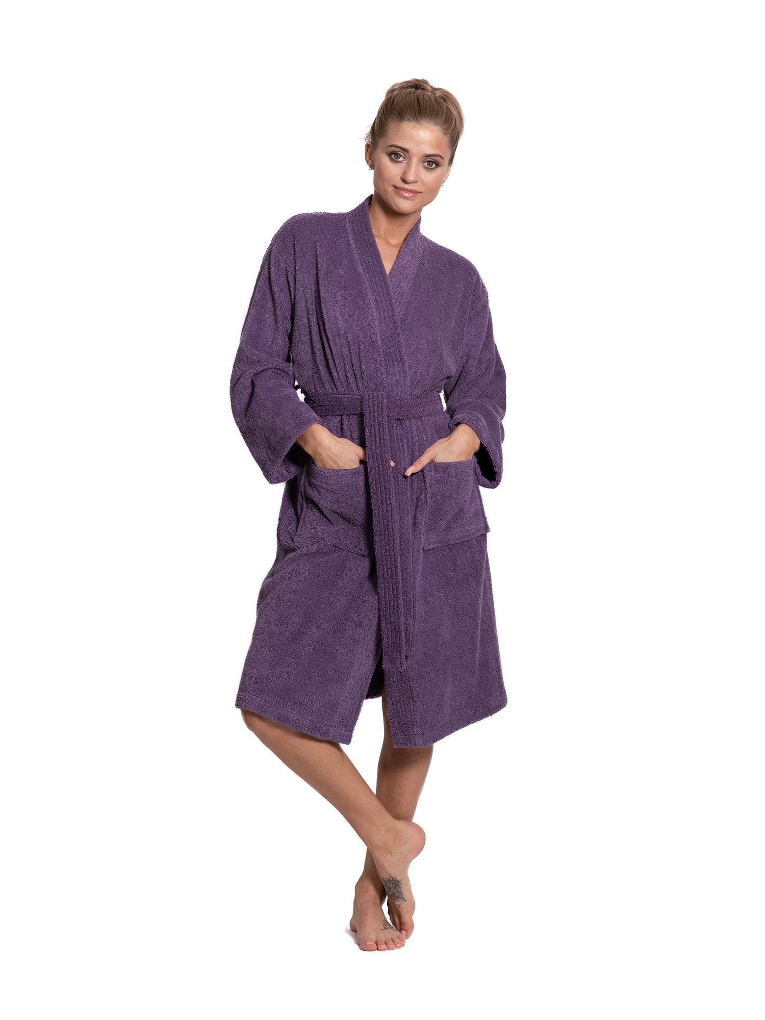Turkuoise Women Terry Cloth Robe 100 Premium Turkish Cotton Terry