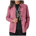 thumbnail image 2 of Cardigans pour Femmes - Manches Longues Tricotées Bouton Mode Automne 2023 Gris, 2 of 6