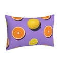 thumbnail image 2 of Balery Yellow Lemon And Orange Bedding Queen Pillow Cases - Envelope Closure - Soft Brushed Microfiber Fabric - Shrinkage and Fade Resistant Pillow Cases-14"x20", 2 of 9