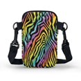 thumbnail image 2 of HELLHERO Rabbit and Flowers Double Deck Shoulder Bag Adjustable Shoulder Strap for Outdoor Holiday Travel, 2 of 7