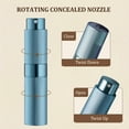 thumbnail image 2 of Lisapack 8ML Atomizer Perfume Spray Bottle for Travel, Empty Refillable Cologne Dispenser, Portable Sprayer (Stripe Blue), 2 of 5