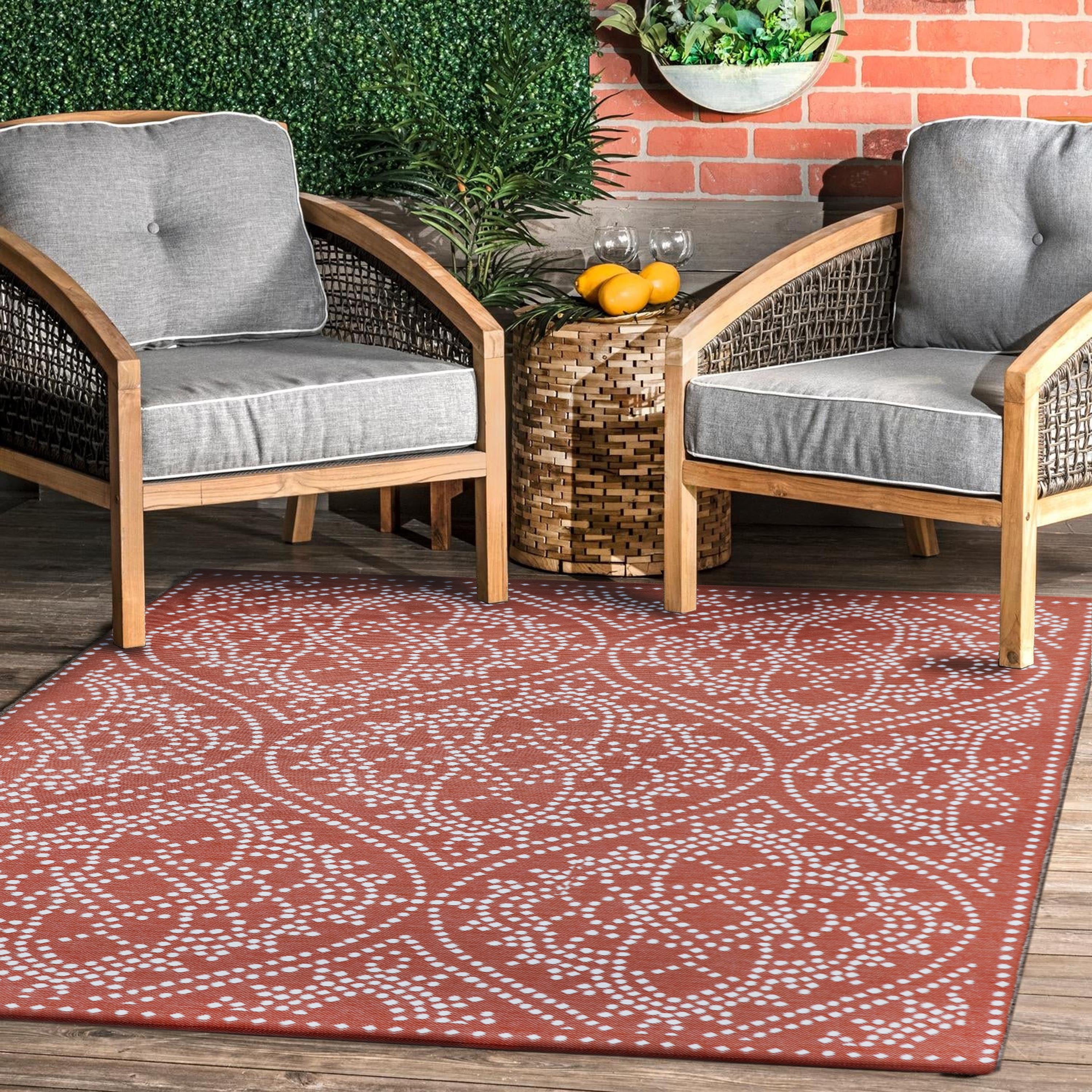 Better Homes Gardens Medallion Diamond Reversible Outdoor Rug 