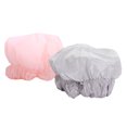 thumbnail image 1 of EeaseCA 2pcs Elastic Shower Caps Polyester Waterproof Bathing for Kitchen Bathroom, 1 of 8
