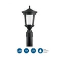 thumbnail image 3 of Progress Lighting East Haven 1-Light LED Outdoor Post Lantern in Black with Seeded Glass Shade, 3 of 6