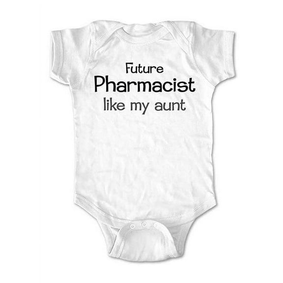 Future Pharmacist like my Aunt - wallsparks cute & funny Brand - baby one piece bodysuit - Great baby shower gift!