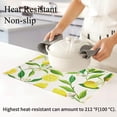 thumbnail image 5 of Lemon Table Placemats Set of 4 Place Mats Linen Washable Wipeable Placemats Heat Resistant Placemats Fabric Waterproof Rectangle Table Mat for Kitchen Dining Dinner 18 X 12 Inch, Lemon, 5 of 6