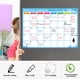 thumbnail image 2 of Calendario magnético de borrado en seco Pizarra blanca Imán de nevera Mensaje diario flexible, 2 of 8