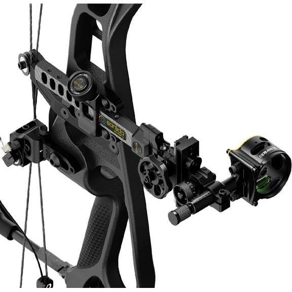 Sanlida Dragon 10 Advanced 3 Pin Hunting Bow Sight, Highly-Visible Micro-Adjustable Hunting Compound Bow Sight for Right Hand