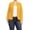 Mustard, variant on Women's Plus Size Casual Long Sleeves Open Front Office Work Wear Solid Blazer Jacket