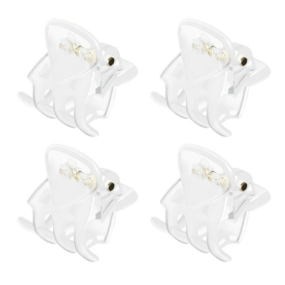 Raindrops Pcs Mini Octopus Claw Clips White Pearlescent Hair Accessories for Girls and Women Daily Use