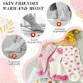 thumbnail image 3 of YOMYM 3 Pairs Women Fuzzy Socks, Pink Fluffy Comfy Socks for Women Mothers Day Mom Gifts, 3 of 7