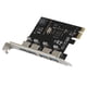 thumbnail image 3 of Tarjeta de expansión PCI-E USB 3.0 de 4 puertos Adaptador PCI Express PCIe HUB Controlador USB 3.0 de 4 puertos, 3 of 4