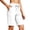 White women drawstring high waisted shorts a1, variant on Cagogo Women Drawstring High Waisted Bermuda Shorts with Pockets Casual Solid Lounge Pants Summer Vacation Beach Travel Workout Clothes, White M