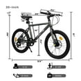 thumbnail image 6 of 20-Inch Bike, 7-Speed Road Bicycle with Steel Frame, Dual Disc Brakes, Multi-Color Options, 6 of 7