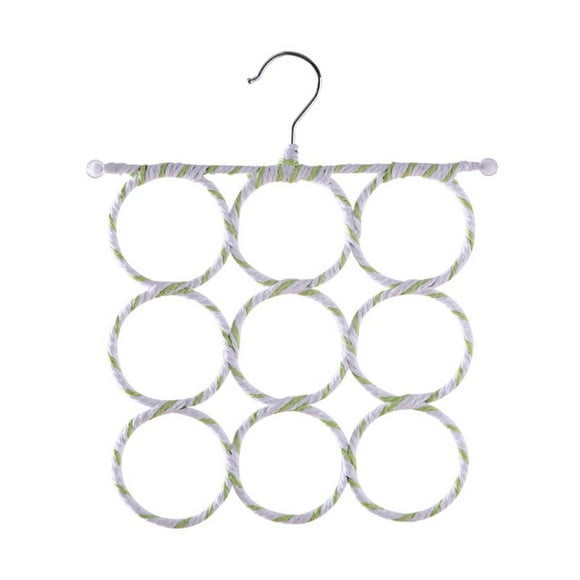 28 Rings Scarf Hanger Scarf Holder Legging Hanger Closet Space Saver for Scarves Men‘s Ties Women‘s Shawls 16 Rings