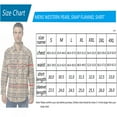 thumbnail image 3 of COEVALS CLUB Men's Flannel Western Pearl Snap Corduroy Lined Plaid Work Long Sleeve Shirts 05 Khaki Navy X-Large, 3 of 7