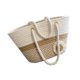 thumbnail image 2 of Bolso de mano tejido para playa jinwen Flor Caqui, 2 of 8