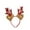 Red, variant on putnchl Christmas Headband Christmas Head Buckle Antler Headband Holiday Party Dress Up Plush Headband