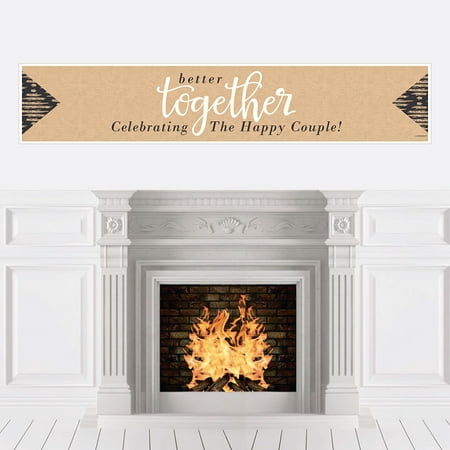 Better Together Wedding Decorations Party Banner Walmart Com