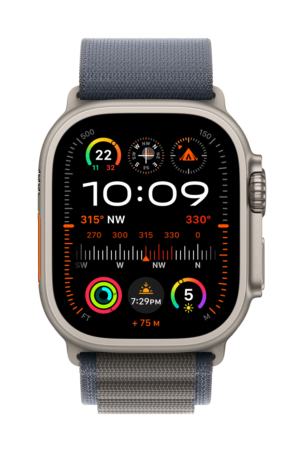 Apple Watch Ultra 2 (GPS + Cellulaire) Bracelet Alpin Bleu - Petit