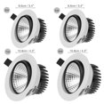 thumbnail image 3 of Ounissouiy Regulable 6W LED COB Luz de techo Foco empotrable Downlight Blanco frío AC 100-140V Iluminación y accesorios cálido Ounissouiy HA025889-02, 3 of 6