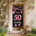 thumbnail image 6 of Pink Themed 50th Birthday Banner with Balloons Stars and Gift Boxes Happy Birthday Party Supplies Photography Props Backdrop Decors for Birthday Party Celebrations Photo Shoots and Decorations, 6 of 8