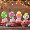 thumbnail image 7 of 8Pcs Easter Egg Ornaments Easter Cupcake Toppers for Cupcakes Muffins Desserts Ideal Easter Decor for Birthday Party, 7 of 7