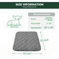 thumbnail image 5 of Dog Crate Bed Dog Crate Pad Washable Dog Bed Mat for Crate Mats for Dog Cage Mat Dog Kennel Pad Dog Kennel Mat Dog Crate Liner for Small Dogs and Cats,20"x16", 5 of 6