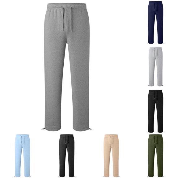 FYDUU Boys Sweatpants Straight Leg Casual Pants Elastic Waist Joggers for Kids Comfortable Loose Fit Athletic Trousers for Everyday Wear Stylish Pants 11-12 Years