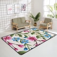 thumbnail image 4 of SKYSONIC Area Rug Floral Spring Pink Beige and Blue Flowers Nursery Rug Floor Mat Kids Playing Mat for Living Room Bedroom, 63x48 in, 4 of 6