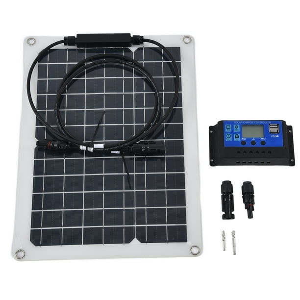 Kit de panel solar,Panel solar Panel solar de alta conversión Un conjunto de controlador solar Instalación sin esfuerzo Jadeshay A