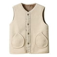 thumbnail image 4 of Lixiuxyad Jacket for Women Women's Autumn And Winter And Thick Imitation Lamb Wool Vest Warm Vest White, 4 of 5