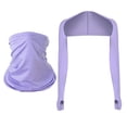 thumbnail image 2 of Abomasnow Womens Cooling Shawl Arm Sleeves with Neck Gaiter Face Sun protection Anti-UV for Driving Riding Fishing, 2 of 9