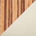 thumbnail image 2 of LumiSource Zebra Wood, Cream PU Fabrico Chair - Set of 2, 2 of 8