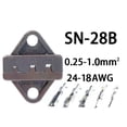 thumbnail image 4 of Ratcheting Crimping Tool set ,Quick Exchange and Release Jaw for Heat Shrink ,Non-Insulated Open Barrel,Ferrules Cold pressing line clamp, Naked Terminals Crimper Heat Connector Wire hand tool kit, 4 of 8