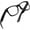 Black, variant on grinderPUNCH High Magnification Power Readers Reading Glasses 3.50x