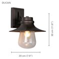 thumbnail image 2 of Xtricity - Outdoor Wall Light, Height 11.81 '', From Ducan Collection, Black, 2 of 3