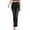 Black, variant on Ediodpoh Low Rise Stretch Denim Bottom Pants for Women Soft Washed Casual Trousers with Slim Fit and Flared Leg Design Blue L
