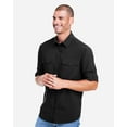 thumbnail image 2 of CORE365 CE510L Men's Ultra UVP Marina Shirt-Black-M, 2 of 6