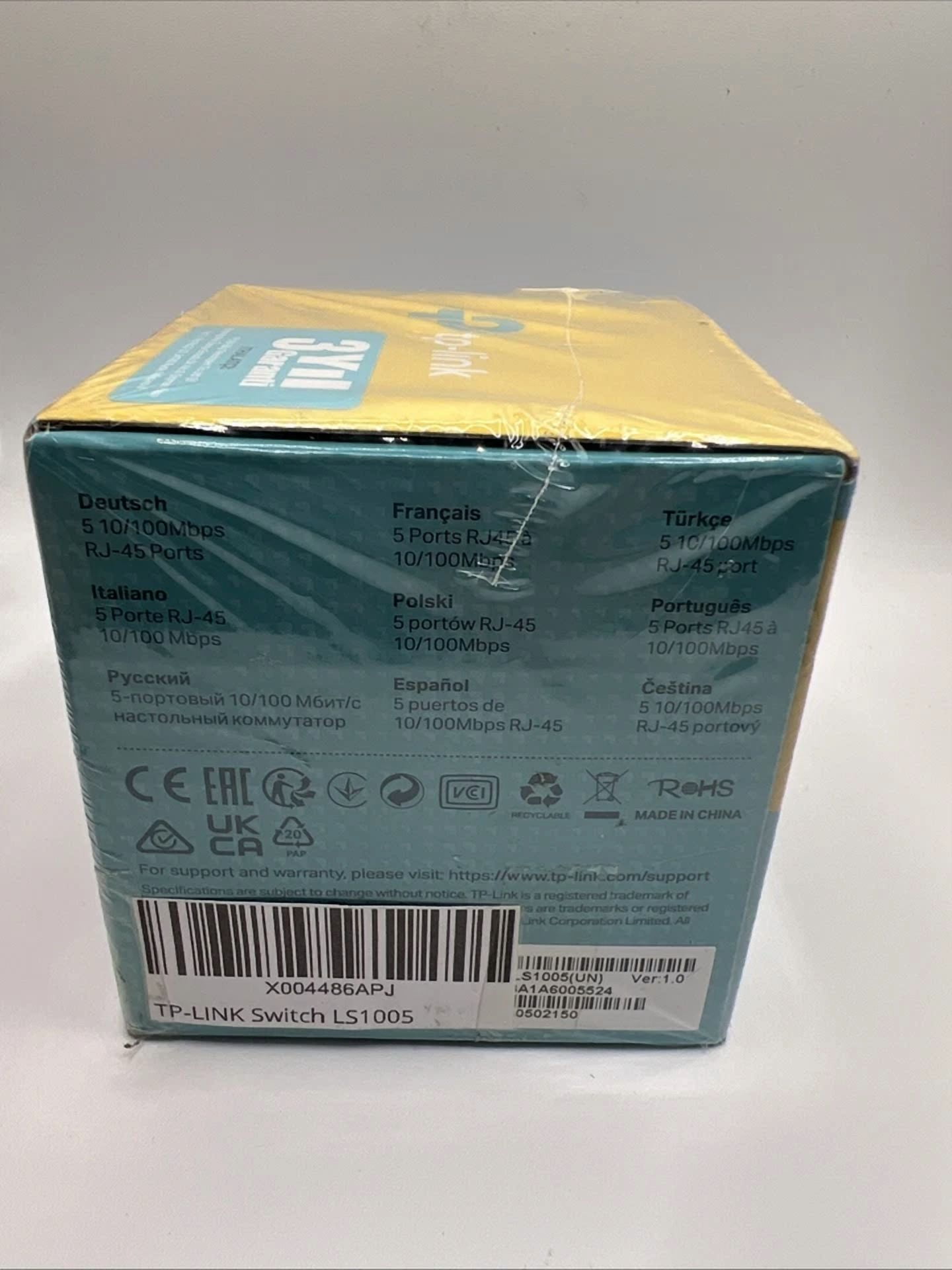 BUTTERFLY- Tp-Link Ls1005 10/100Mbps 5-Fast Ethernet Switch Rj-45 Ports White New Sealed