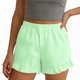 thumbnail image 5 of TaTaai Women's Casual Striped Shorts with Buttons High Elastic Waist Lace Trim Side Pockets Loose Fit Solid Color Summer Comfy Bottoms Daily Beach Holiday Wear Gift, 5 of 9