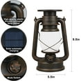 thumbnail image 2 of Solar Lantern Outdoor, 2 Pack Hanging Lantern with Remote Control, Flickering Flame Vintage LED Lantern, 2 of 6