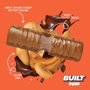 BUILT Puff Protein Bar, Peanut Butter Cup, 15g Protein, Collagen, 150 Calories, 4 Count Box, 1.55 oz Bars